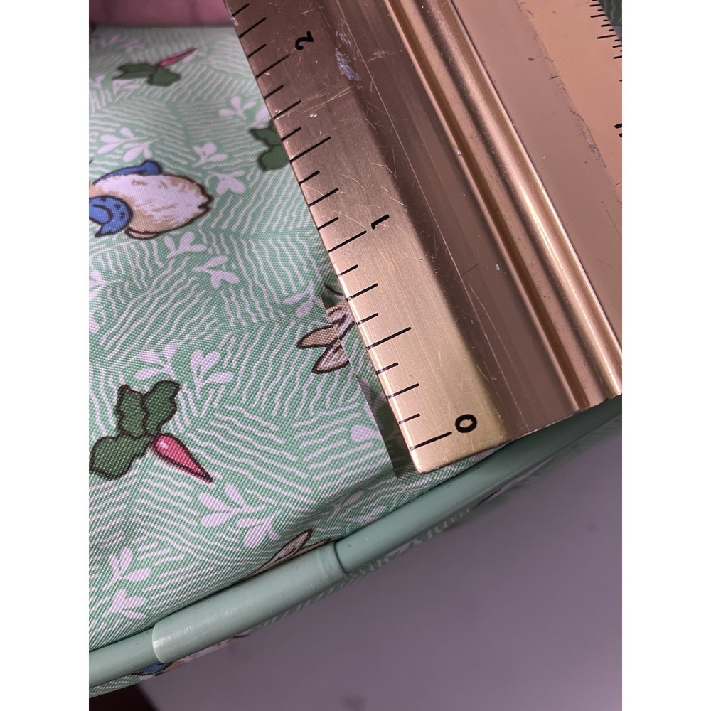 VTG Peter Rabbit Beatrix Potter Enfamil Diaper Bag Matching Small Bag Mint Green - Picture 4 of 13